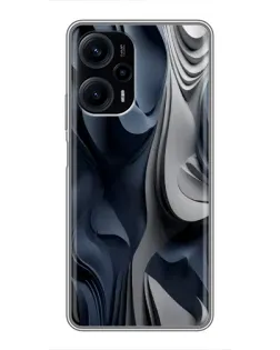 Чехол для Xiaomi POCO F5 с картинкой «Объемные синие складки» Чехол для Xiaomi POCO F5 с картинкой «Объемные синие складки»