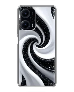 Чехол для Xiaomi POCO F5 с картинкой «Черно-белая спираль» Чехол для Xiaomi POCO F5 с картинкой «Черно-белая спираль»