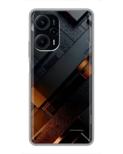 Чехол для Xiaomi POCO F5 с картинкой «Черные геометрические блоки» Чехол для Xiaomi POCO F5 с картинкой «Черные геометрические блоки»