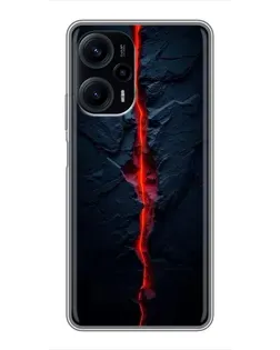 Чехол для Xiaomi POCO F5 с картинкой «Kрасная лавовая трещина» Чехол для Xiaomi POCO F5 с картинкой «Kрасная лавовая трещина»