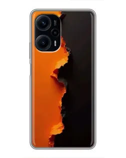 Чехол для Xiaomi POCO F5 с картинкой «Оранжевый разлом» Чехол для Xiaomi POCO F5 с картинкой «Оранжевый разлом»