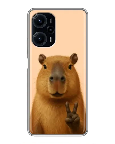 Чехол для Xiaomi POCO F5 с картинкой «Капибара виктория» Чехол для Xiaomi POCO F5 с картинкой «Капибара виктория»