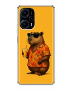 Чохол для Xiaomi POCO F5 з картинкою «Капібара на відпочинку» Чохол для Xiaomi POCO F5 з картинкою «Капібара на відпочинку»