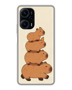 Чохол для Xiaomi POCO F5 з картинкою «Вежа з капібар» Чохол для Xiaomi POCO F5 з картинкою «Вежа з капібар»