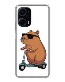 Чохол для Xiaomi POCO F5 з картинкою «Капібара на самокаті» Чохол для Xiaomi POCO F5 з картинкою «Капібара на самокаті»