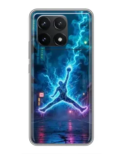 Чехол для Xiaomi POCO F6 Pro с картинкой «Jordan Gold Jumpman» Чехол для Xiaomi POCO F6 Pro с картинкой «Jordan Gold Jumpman»