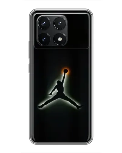 Чехол для Xiaomi POCO F6 Pro с картинкой «Jordan Gradient Logo»