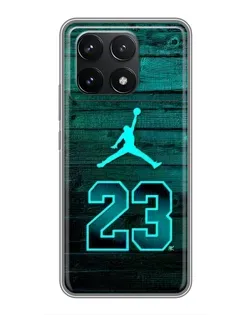 Чехол для Xiaomi POCO F6 Pro с картинкой «Jordan Cyan 23» Чехол для Xiaomi POCO F6 Pro с картинкой «Jordan Cyan 23»