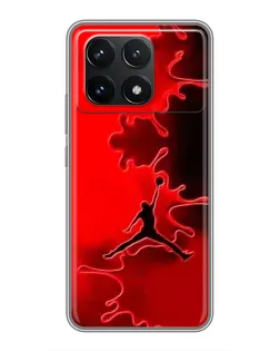 Чехол для Xiaomi POCO F6 Pro с картинкой «Jordan Red Smoke» Чехол для Xiaomi POCO F6 Pro с картинкой «Jordan Red Smoke»