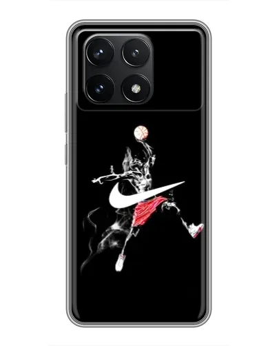 Чехол для Xiaomi POCO F6 Pro с картинкой «Jordan Jumpman»