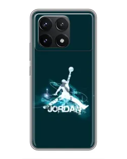 Чехол для Xiaomi POCO F6 Pro с картинкой «Jordan Blue Fire» Чехол для Xiaomi POCO F6 Pro с картинкой «Jordan Blue Fire»
