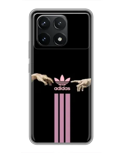 Чехол для Xiaomi POCO F6 Pro с картинкой «Adidas Hands»