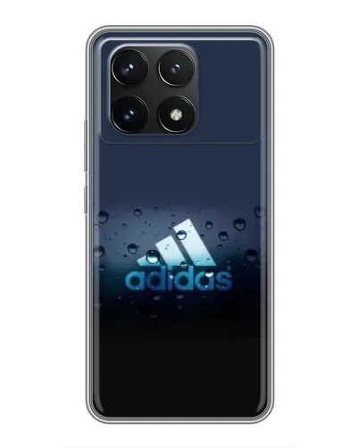 Чехол для Xiaomi POCO F6 Pro с картинкой «Adidas Water Drops»