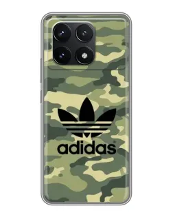 Чехол для Xiaomi POCO F6 Pro с картинкой «Милитари стиль Adidas» Чехол для Xiaomi POCO F6 Pro с картинкой «Милитари стиль Adidas»