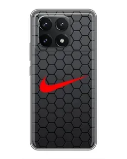 Чехол для Xiaomi POCO F6 Pro с картинкой «Nike — карбоновая сетка» Чехол для Xiaomi POCO F6 Pro с картинкой «Nike — карбоновая сетка»