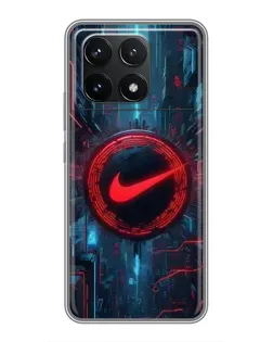 Чехол для Xiaomi POCO F6 Pro с картинкой «Техногенный стиль Nike» Чехол для Xiaomi POCO F6 Pro с картинкой «Техногенный стиль Nike»