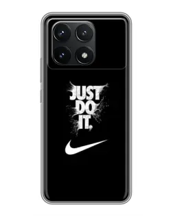 Чехол для Xiaomi POCO F6 Pro с картинкой «Текстовый принт Nike» Чехол для Xiaomi POCO F6 Pro с картинкой «Текстовый принт Nike»