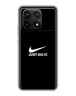 Чехол для Xiaomi POCO F6 Pro с картинкой «Минимализм от Nike» Чехол для Xiaomi POCO F6 Pro с картинкой «Минимализм от Nike»