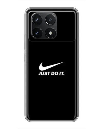 Чехол для Xiaomi POCO F6 Pro с картинкой «Минимализм от Nike»