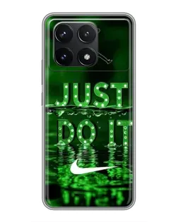 Чехол для Xiaomi POCO F6 Pro с картинкой «Зеленый неоновый Nike» Чехол для Xiaomi POCO F6 Pro с картинкой «Зеленый неоновый Nike»
