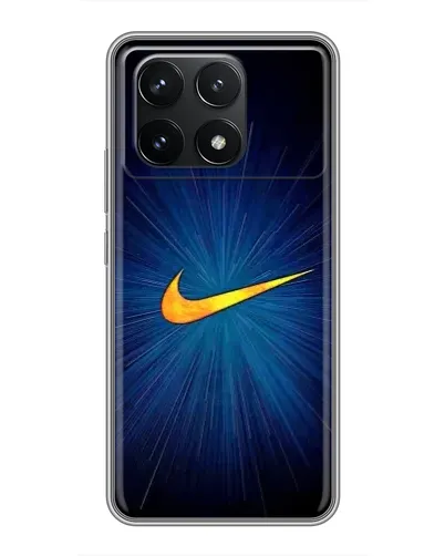 Чехол для Xiaomi POCO F6 Pro с картинкой «Синий пульс Nike» Чехол для Xiaomi POCO F6 Pro с картинкой «Синий пульс Nike»