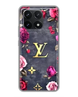 Чехол для Xiaomi POCO F6 Pro с картинкой «Цветочный Louis Vuitton» Чехол для Xiaomi POCO F6 Pro с картинкой «Цветочный Louis Vuitton»
