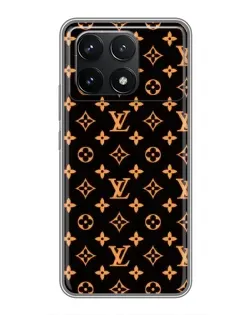 Чехол для Xiaomi POCO F6 Pro с картинкой «Золотая монограмма LV» Чехол для Xiaomi POCO F6 Pro с картинкой «Золотая монограмма LV»