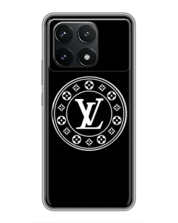 Чехол для Xiaomi POCO F6 Pro с картинкой «LV — печать стиля» Чехол для Xiaomi POCO F6 Pro с картинкой «LV — печать стиля»