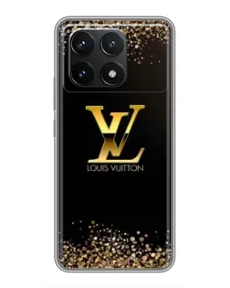 Чехол для Xiaomi POCO F6 Pro с картинкой «LV — золотые искры» Чехол для Xiaomi POCO F6 Pro с картинкой «LV — золотые искры»