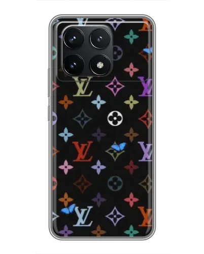 Чехол для Xiaomi POCO F6 Pro с картинкой «Цветная монограмма LV» Чехол для Xiaomi POCO F6 Pro с картинкой «Цветная монограмма LV»