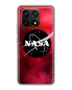 Чехол для Xiaomi POCO F6 Pro с картинкой «NASA — красная туманность»