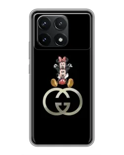 Чехол для Xiaomi POCO F6 Pro с картинкой «Минни Маус на лого» Чехол для Xiaomi POCO F6 Pro с картинкой «Минни Маус на лого»