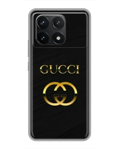 Чехол для Xiaomi POCO F6 Pro с картинкой «Золотой логотип Gucci» Чехол для Xiaomi POCO F6 Pro с картинкой «Золотой логотип Gucci»