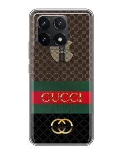 Чехол для Xiaomi POCO F6 Pro с картинкой «Gucci — брендированный десерт» Чехол для Xiaomi POCO F6 Pro с картинкой «Gucci — брендированный десерт»