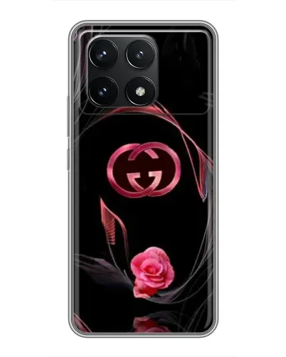 Чехол для Xiaomi POCO F6 Pro с картинкой «Gucci — неоновая роза» Чехол для Xiaomi POCO F6 Pro с картинкой «Gucci — неоновая роза»