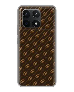 Чехол для Xiaomi POCO F6 Pro с картинкой «Gucci — золотые диагонали» Чехол для Xiaomi POCO F6 Pro с картинкой «Gucci — золотые диагонали»