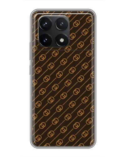 Чехол для Xiaomi POCO F6 Pro с картинкой «Gucci — золотые диагонали» Чехол для Xiaomi POCO F6 Pro с картинкой «Gucci — золотые диагонали»