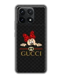 Чехол для Xiaomi POCO F6 Pro с картинкой «Минни Маус Gucci — черный» Чехол для Xiaomi POCO F6 Pro с картинкой «Минни Маус Gucci — черный»