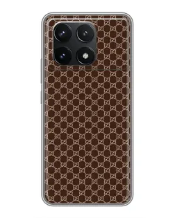 Чехол для Xiaomi POCO F6 Pro с картинкой «Gucci — шоколадная сетка» Чехол для Xiaomi POCO F6 Pro с картинкой «Gucci — шоколадная сетка»