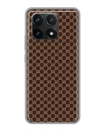Чехол для Xiaomi POCO F6 Pro с картинкой «Gucci — шоколадная сетка» Чехол для Xiaomi POCO F6 Pro с картинкой «Gucci — шоколадная сетка»