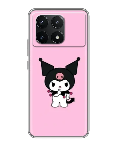 Чехол для Xiaomi POCO F6 Pro с картинкой «Kuromi — розовая нежность» Чехол для Xiaomi POCO F6 Pro с картинкой «Kuromi — розовая нежность»