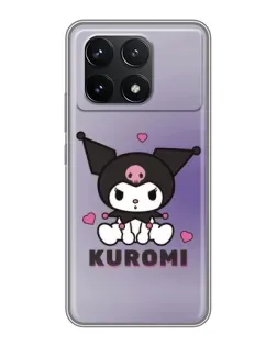 Чехол для Xiaomi POCO F6 Pro с картинкой «Kuromi — фиолетовый арт»