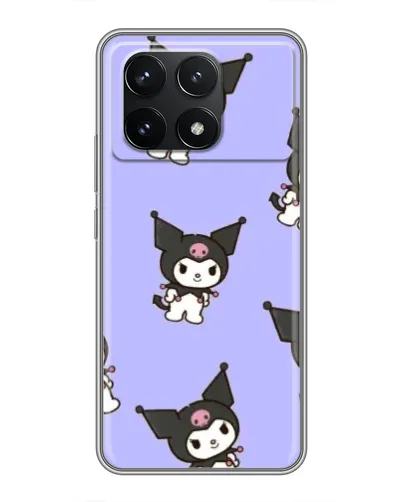 Чехол для Xiaomi POCO F6 Pro с картинкой «Паттерн с Kuromi» Чехол для Xiaomi POCO F6 Pro с картинкой «Паттерн с Kuromi»