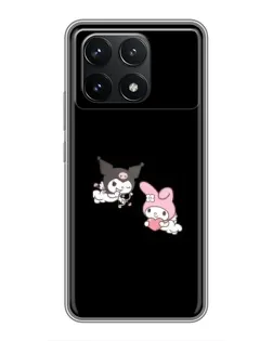 Чехол для Xiaomi POCO F6 Pro с картинкой «My Melody и Kuromi»