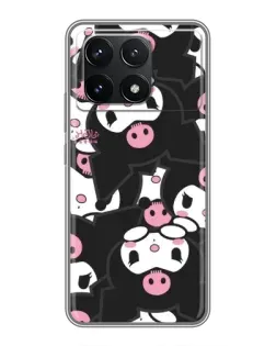 Чехол для Xiaomi POCO F6 Pro с картинкой «Паттерн голов Куроми»