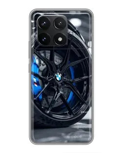 Чехол для Xiaomi POCO F6 Pro с картинкой «Колесо BMW вблизи» Чехол для Xiaomi POCO F6 Pro с картинкой «Колесо BMW вблизи»