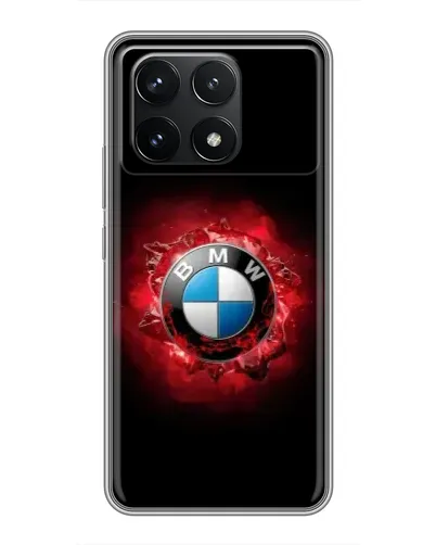 Чехол для Xiaomi POCO F6 Pro с картинкой «Логотип BMW — вспышка» Чехол для Xiaomi POCO F6 Pro с картинкой «Логотип BMW — вспышка»