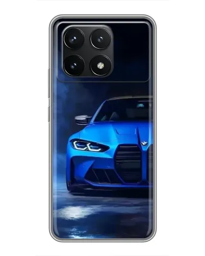 Чехол для Xiaomi POCO F6 Pro с картинкой «Голубая BMW M4» Чехол для Xiaomi POCO F6 Pro с картинкой «Голубая BMW M4»