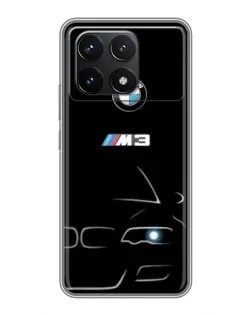 Чехол для Xiaomi POCO F6 Pro с картинкой «Минималистичный принт BMW M3» Чехол для Xiaomi POCO F6 Pro с картинкой «Минималистичный принт BMW M3»