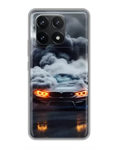 Чехол для Xiaomi POCO F6 Pro с картинкой «BMW в дыму» Чехол для Xiaomi POCO F6 Pro с картинкой «BMW в дыму»